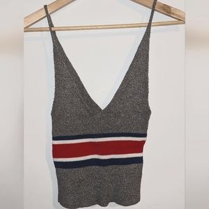 Subdued V neck sweater